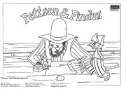 Kleurplaat Pettson & Findus Kleurplaat Pettson & Findus