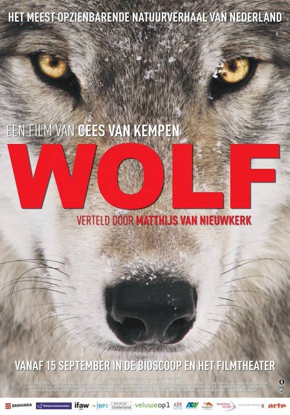 Filmposter van documentaire Wolf, over de wolven in Nederland