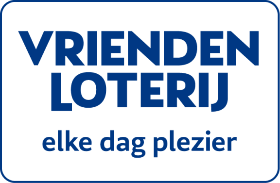 Logo vriendenloterij met de tekst: Vrienden Lotterij elke dag Plezier